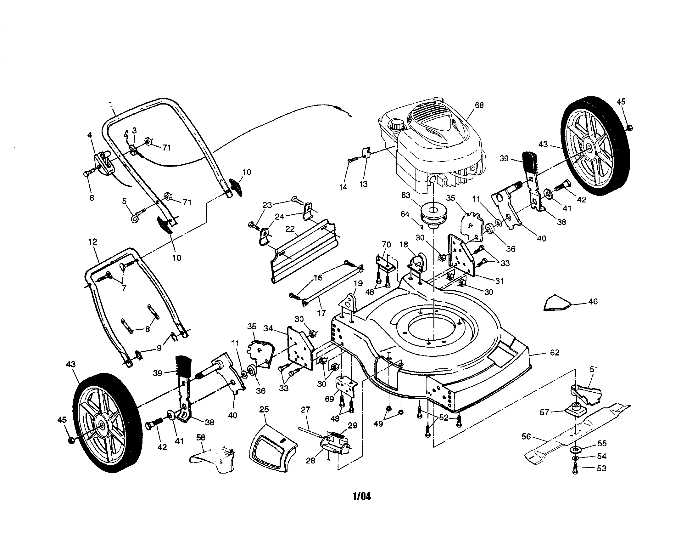 Lawn Mower Engine Parts Diagram