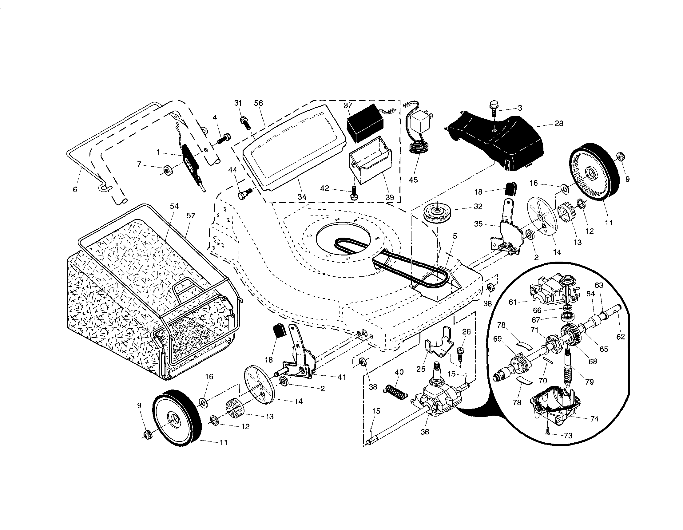 Lawn Mower Engine Parts Diagram