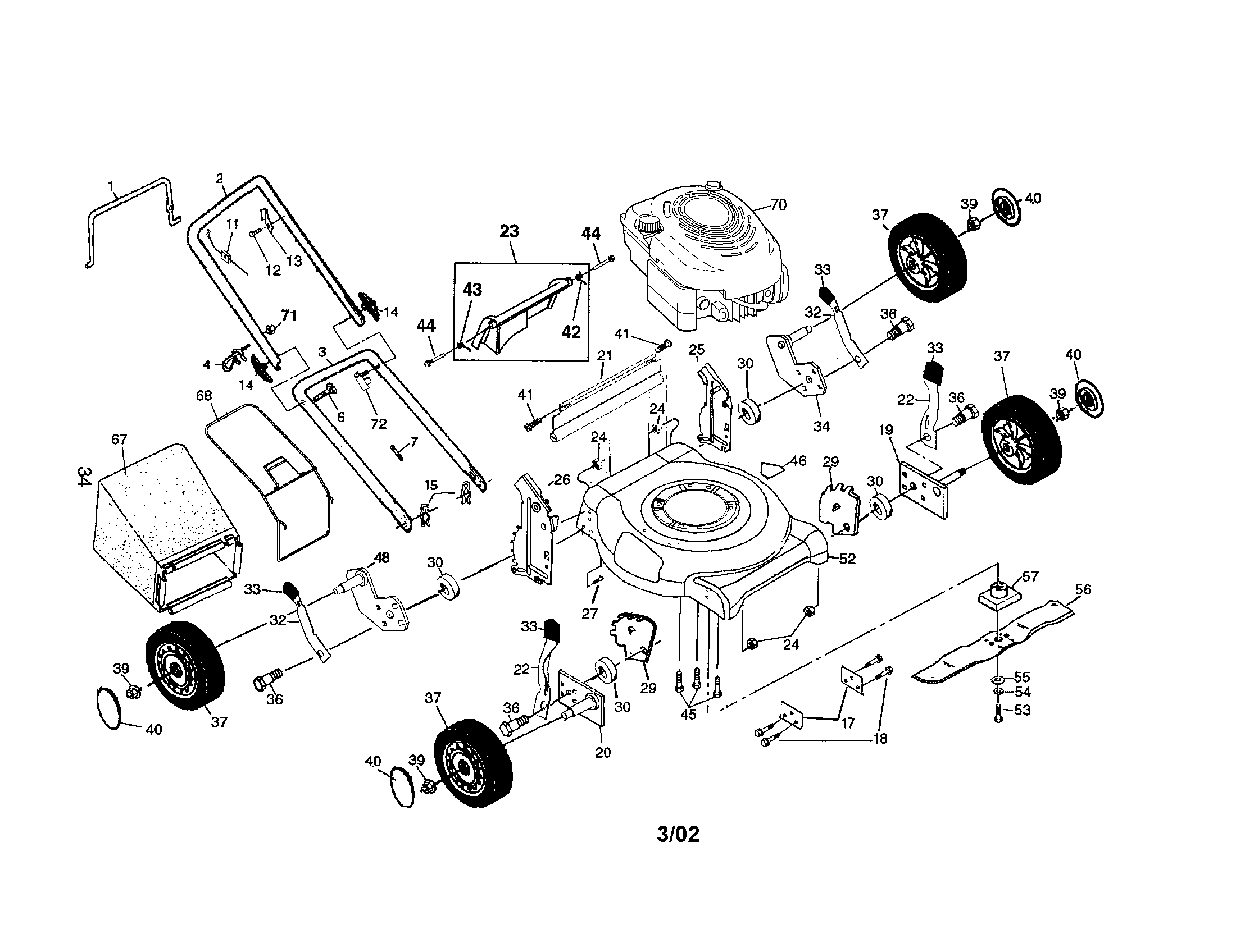 Lawn Mower Parts Diagram