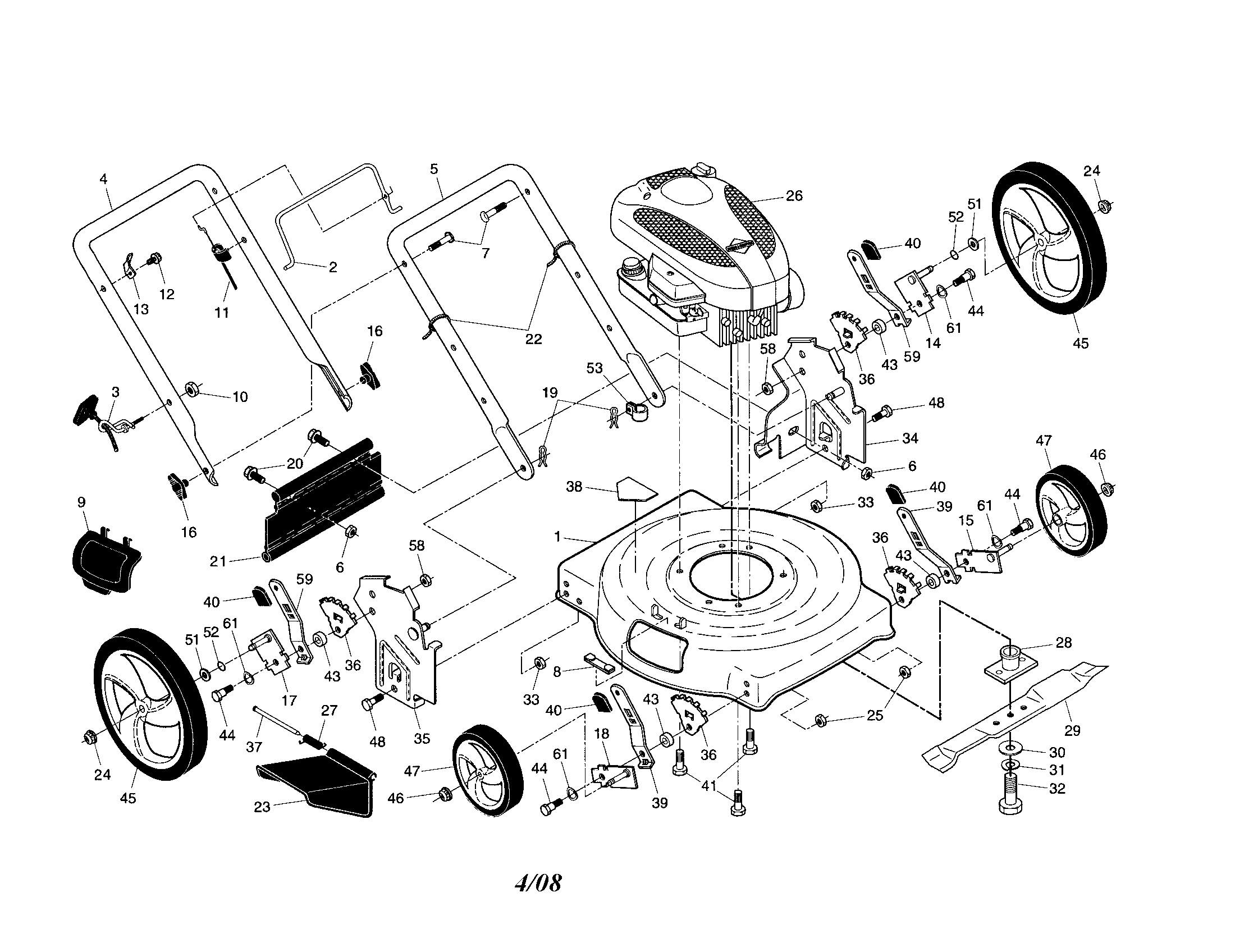 Lawn Mower Parts Diagram