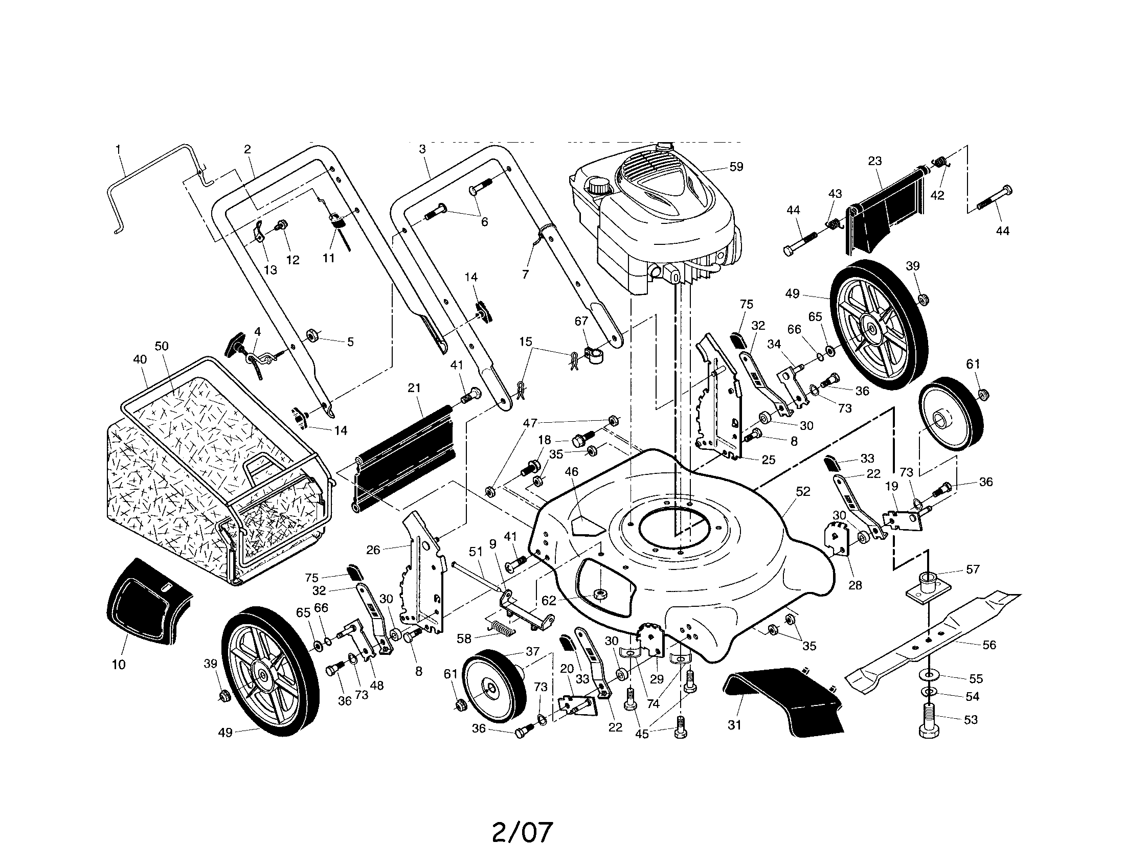 Lawn Mower Parts Diagram