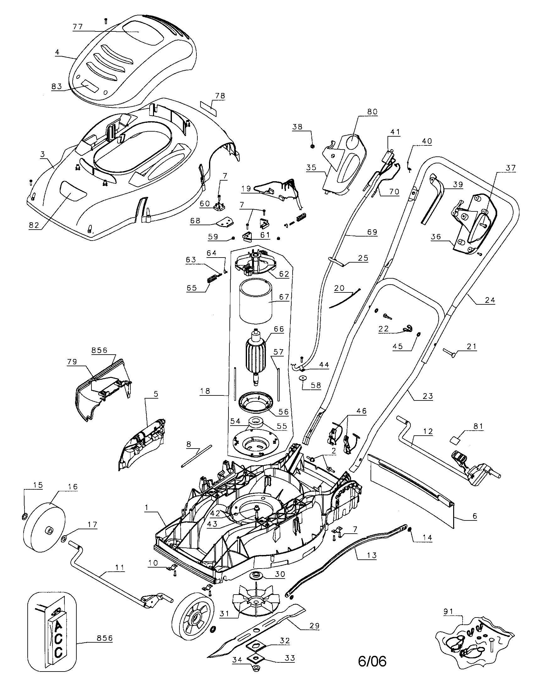 Lawn Mower Parts Diagram