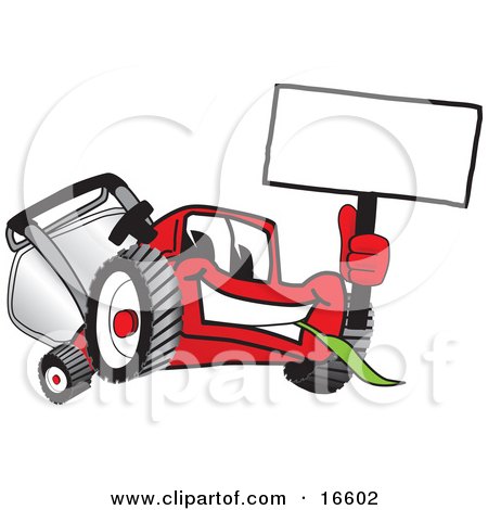 Lawn Mowing Cartoon