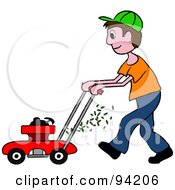 Lawn Mowing Clipart