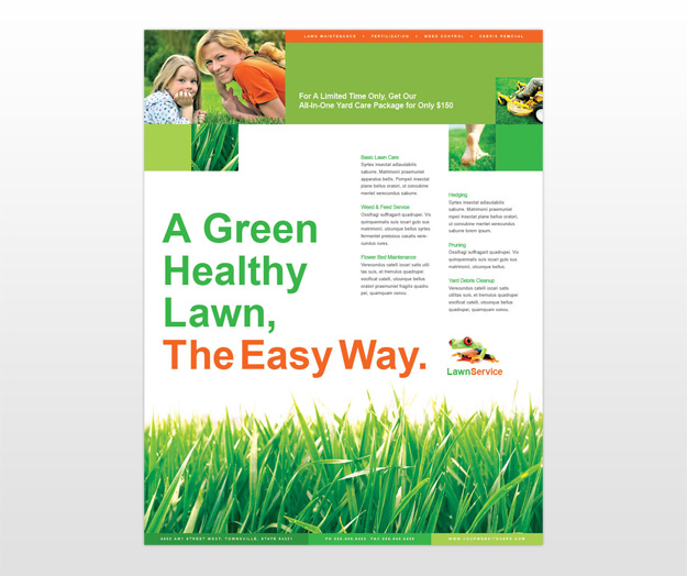 Lawn Mowing Flyers Template