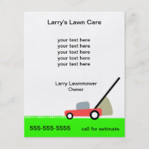 Lawn Mowing Flyers Template