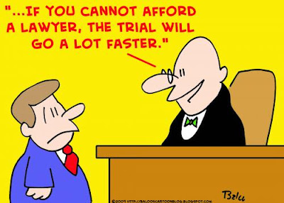 Lawyer In Court Cartoon