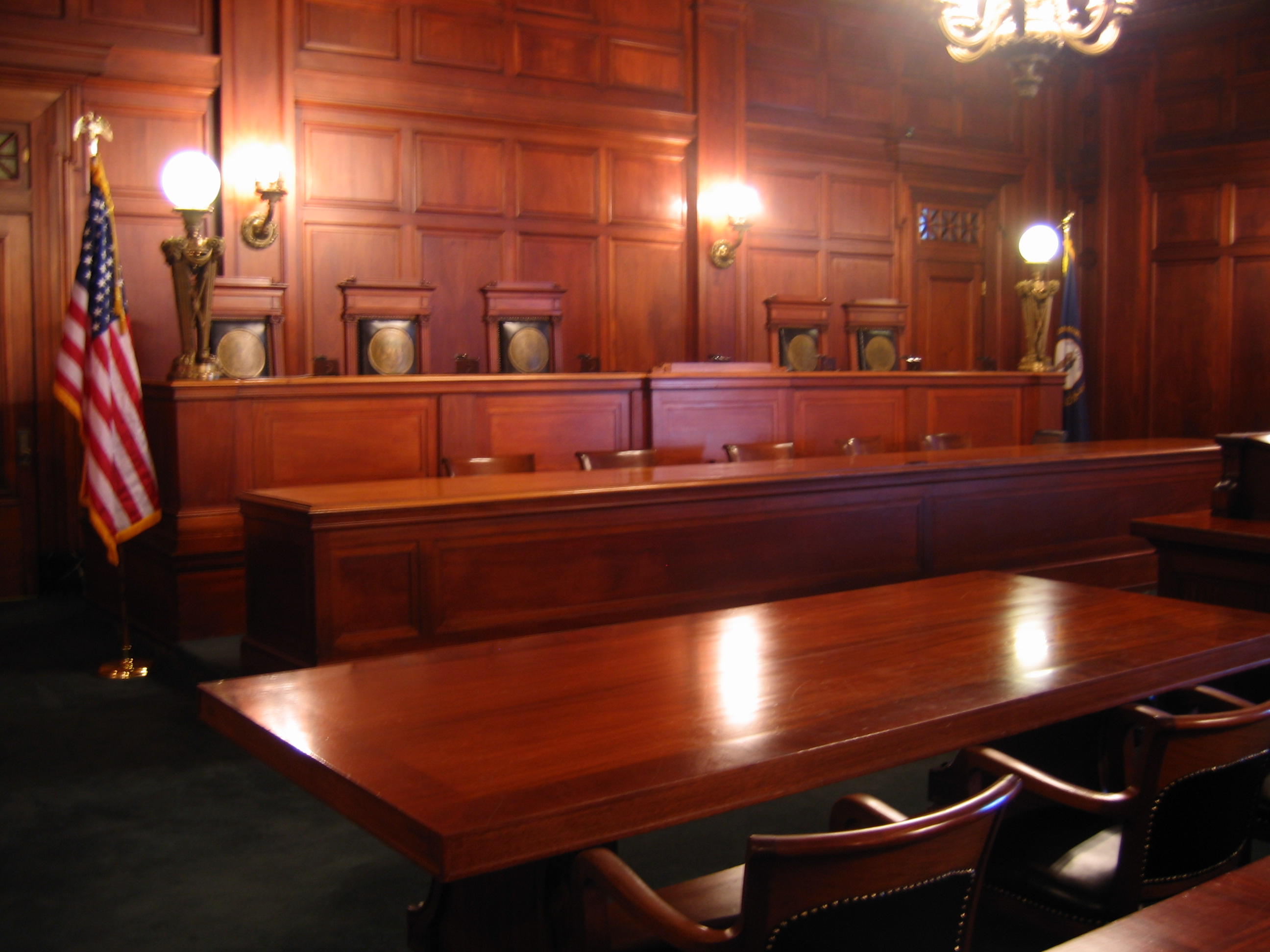 Lawyer In Courtroom