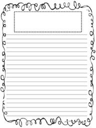 Letter Writing Paper For Kids Printable