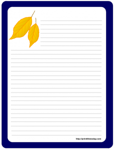 Letter Writing Paper For Kids Printable