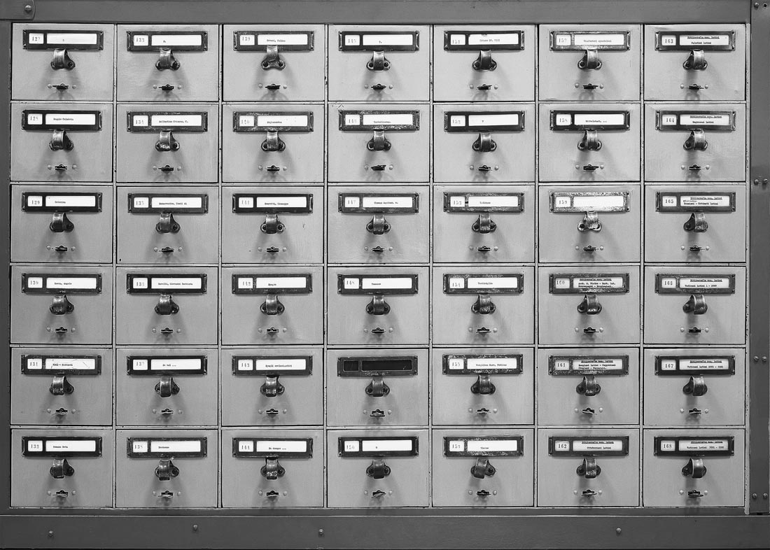 Library Card Catalog Sample