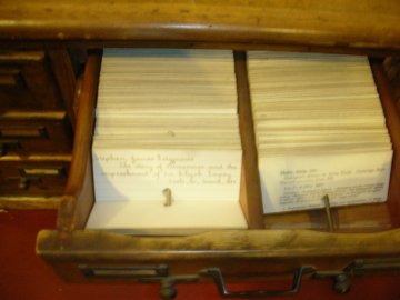 Library Card Catalog Sample