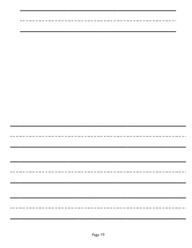 Lined Writing Paper For Kindergarten Printable