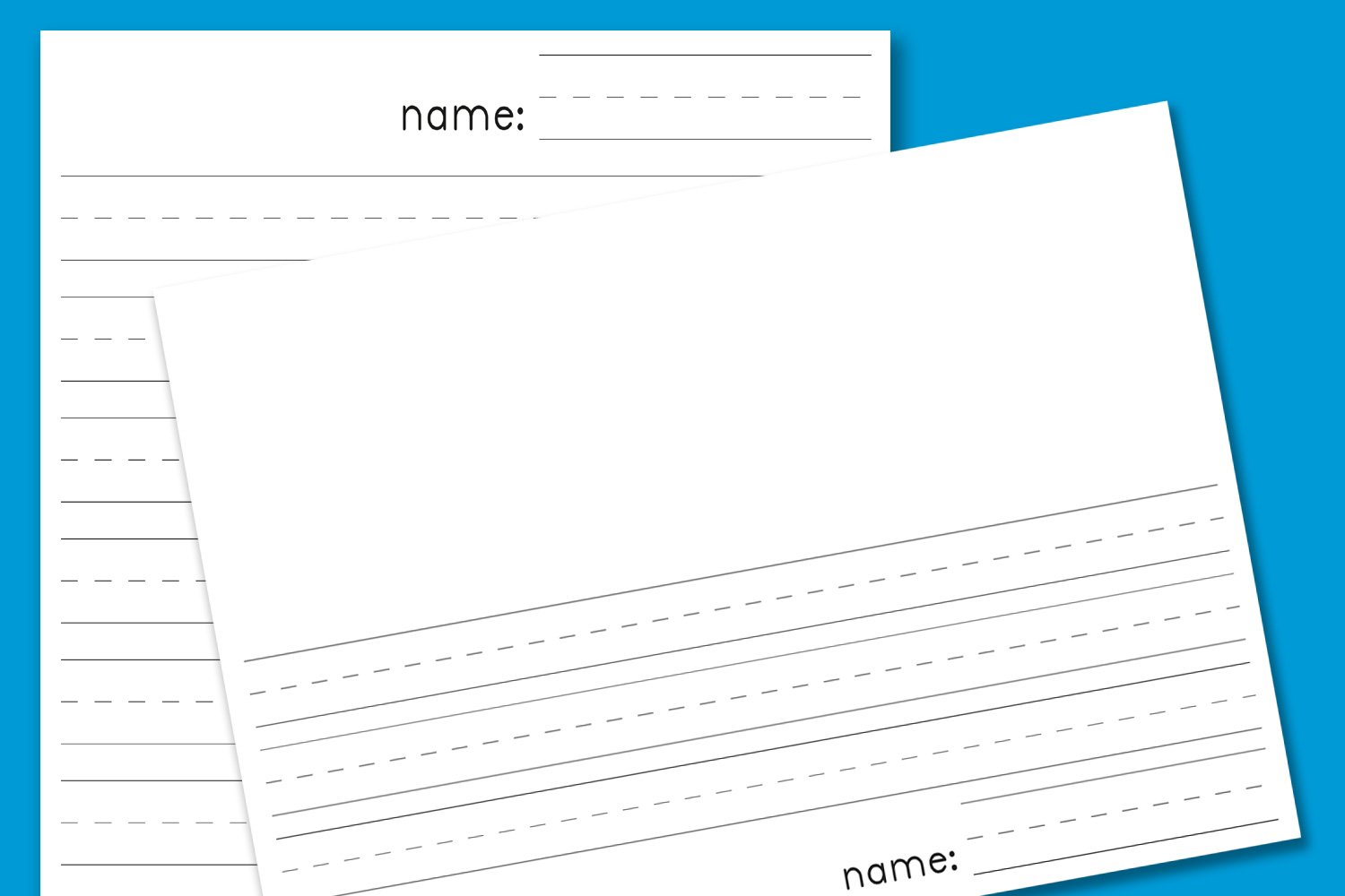 Lined Writing Paper Template Elementary