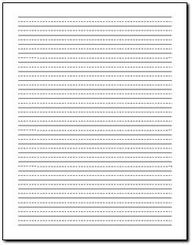 Lined Writing Paper Template Free