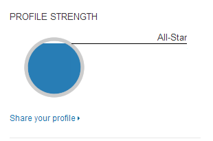 Linkedin Profile Strength Meter