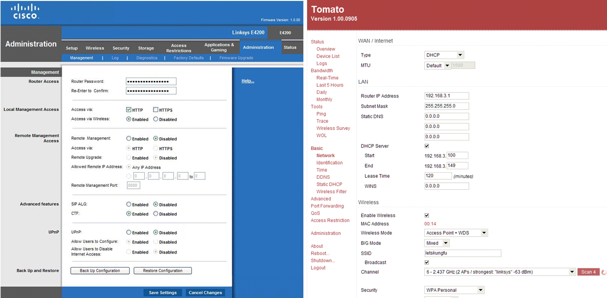 Linksys E1000 Firmware Updates