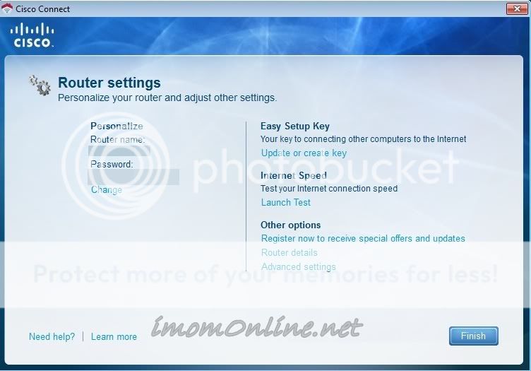 Linksys E1000 Router Settings