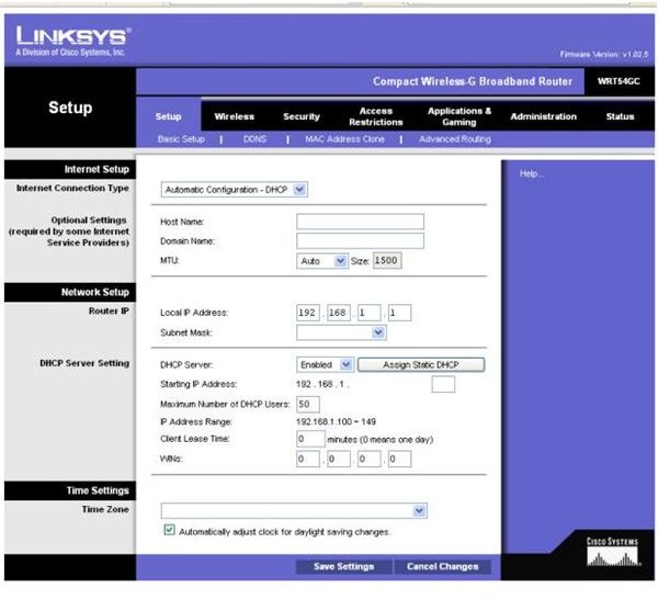 Linksys Router Configuration Software