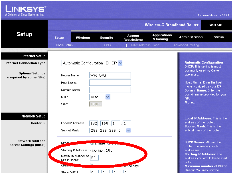 Linksys Router Ip Address 192.168