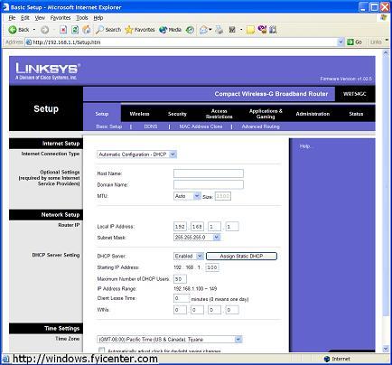 Linksys Router Ip Admin