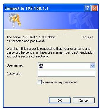 Linksys Router Page Default Username And Password