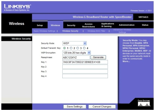 Linksys Wireless Router Configuration Steps