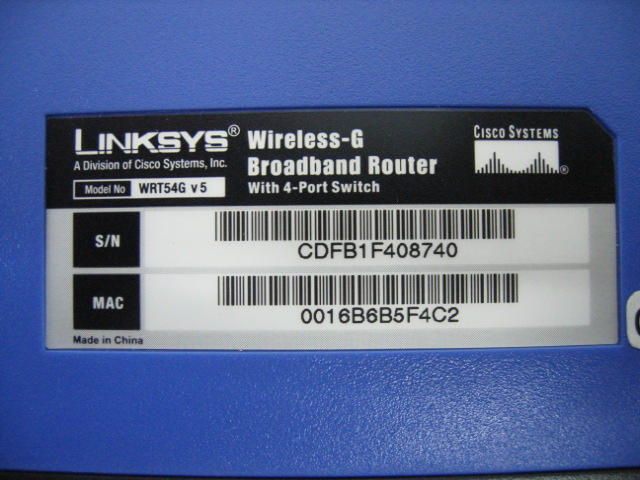 Linksys Wrt54g Wireless G Broadband Router