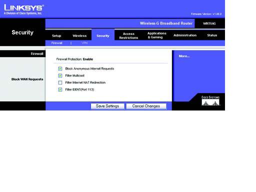 Linksys Wrt54g Wireless Router Security Setup