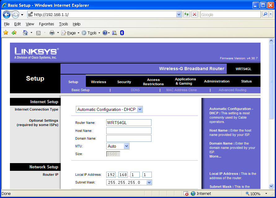 Linksys Wrt54gl Firmware Restore