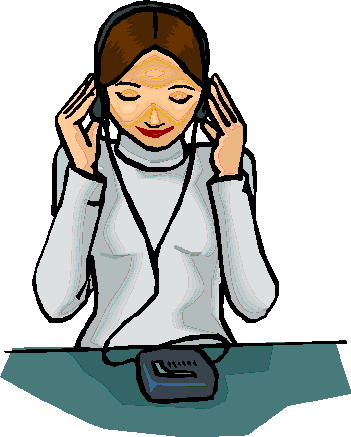 Listening To Music Cartoon Clip Art