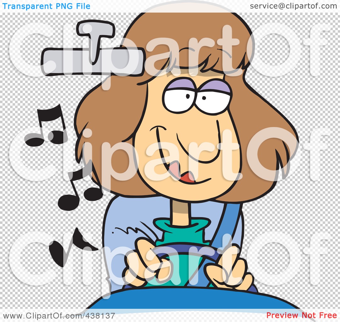 Listening To Music Cartoon Clip Art