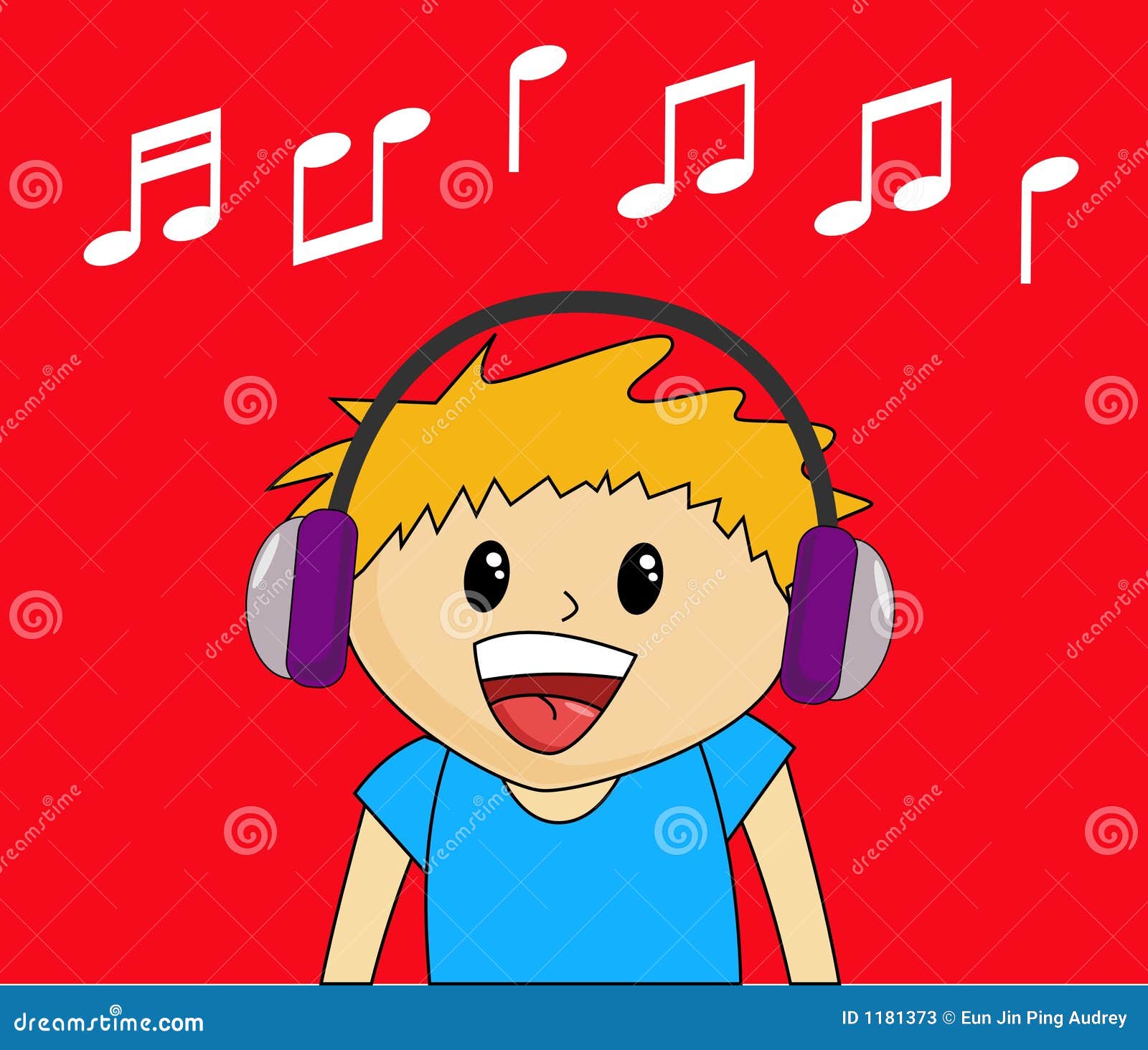 Listening To Music Cartoon Pictures