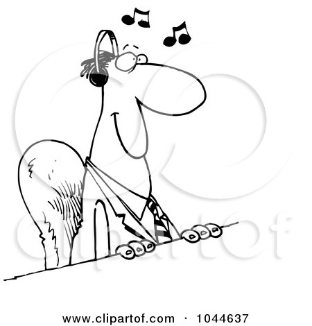 Listening To Music Cartoon Pictures