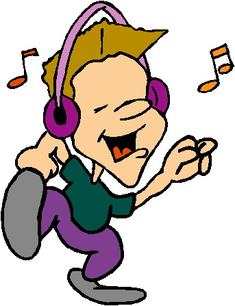 Listening To Music Clipart