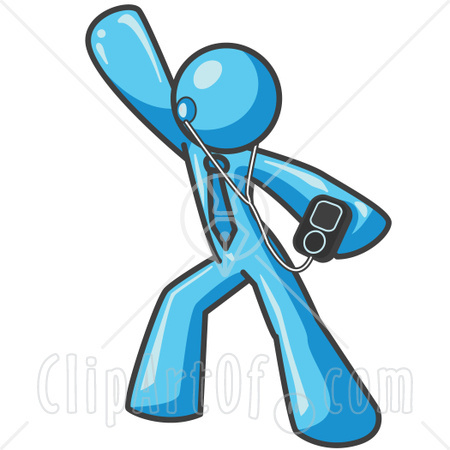 Listening To Music Clipart