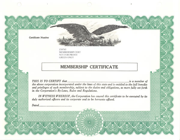 Llc Membership Certificate Sample