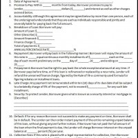 Loan Agreement Form Free