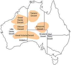 Locations Of Deserts Around The World