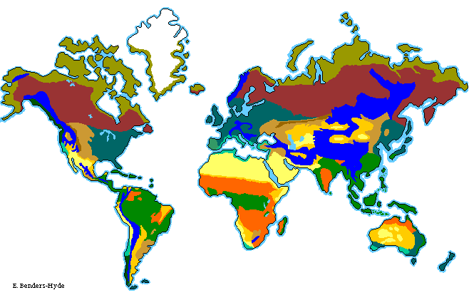 Locations Of Deserts Around The World