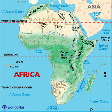 Locations Of Deserts Around The World