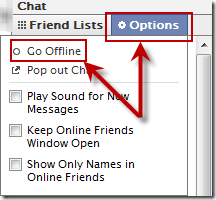 Log Off Facebook Chat