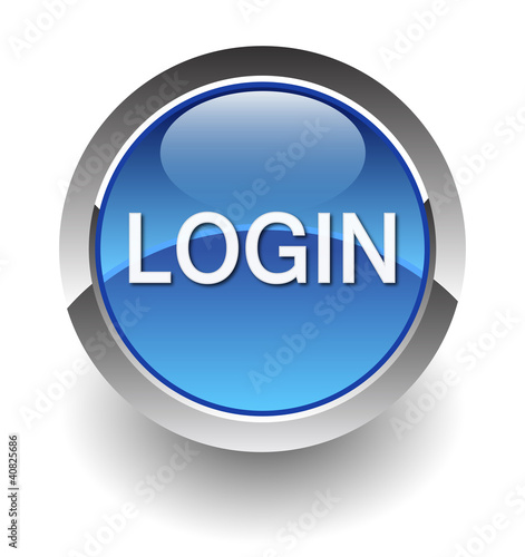 Login Button Blue