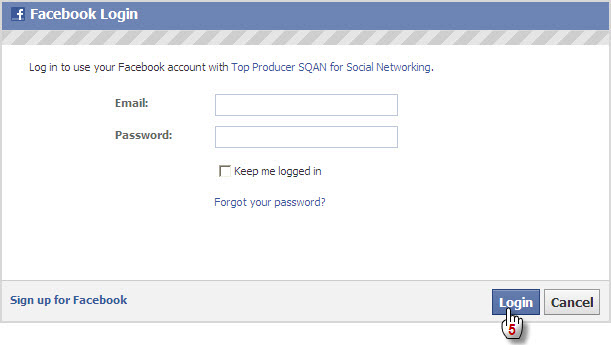 Login Facebook Button