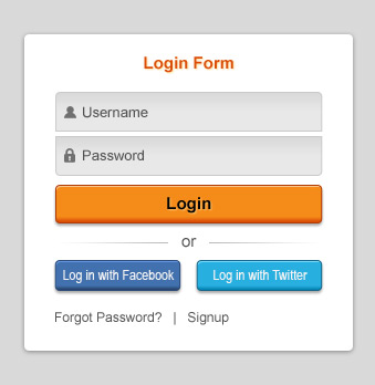 Login Facebook Button Psd