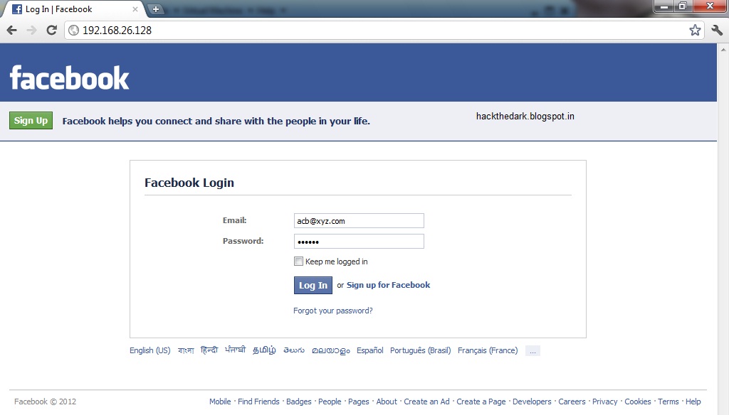 Login Facebook Gmail Account