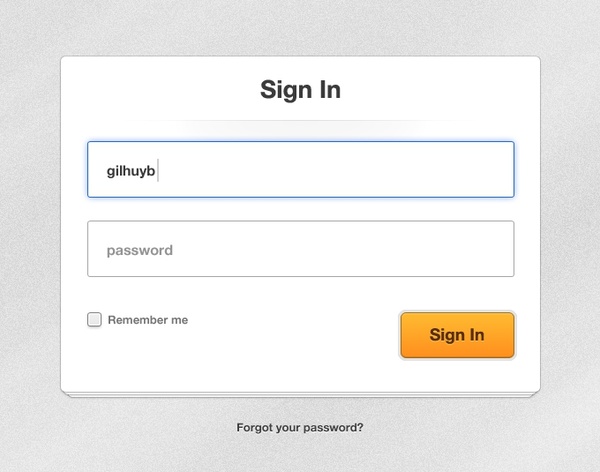 Login Form Design Free Download