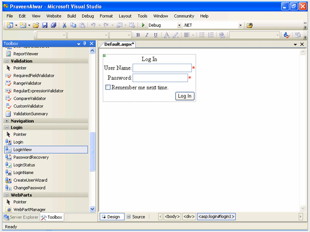 Login Form Design In Asp.net