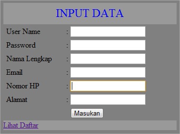 Login Form In Html