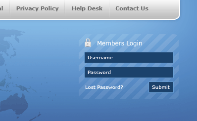 Login Form Template Html